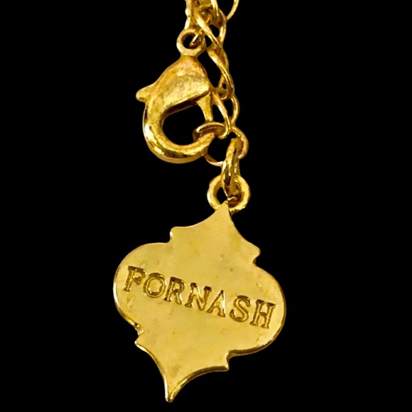 FORNASH Quatrefoil Gold Tone Necklace with lobster claw clasp 42 inches long - Picture 11 of 12